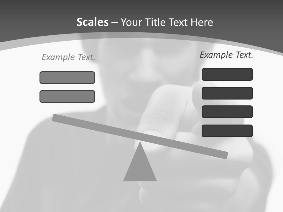 Frustrated Hand Copyspace PowerPoint Template