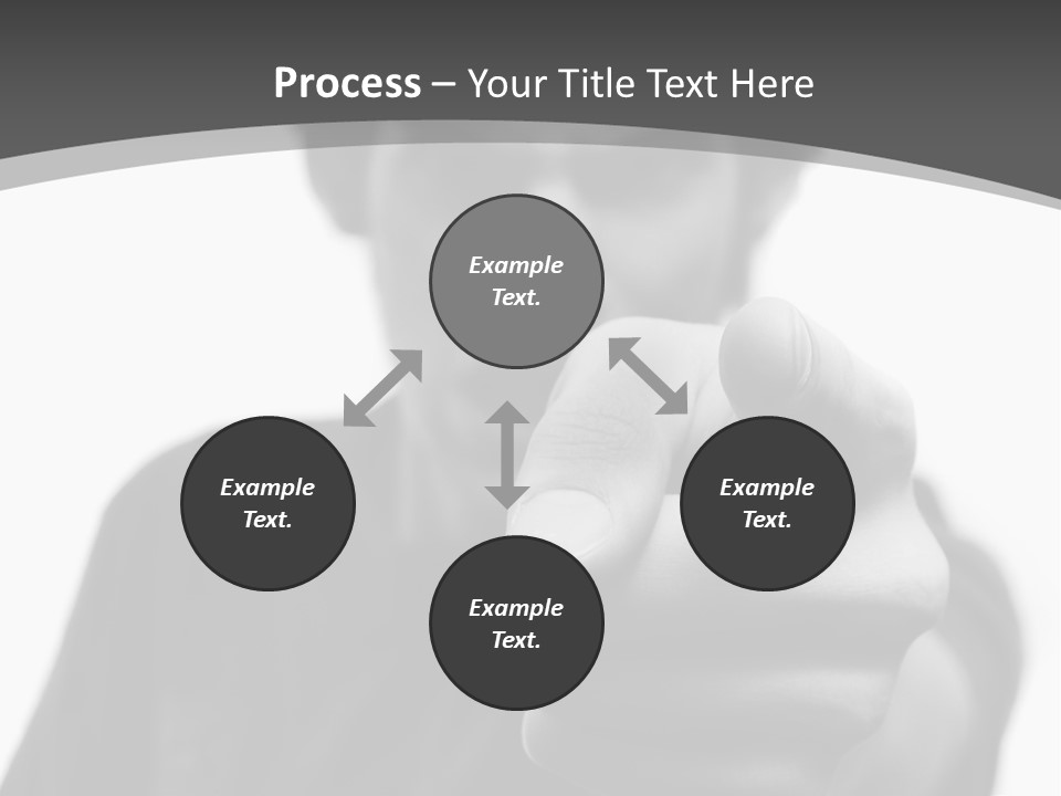 Frustrated Hand Copyspace PowerPoint Template