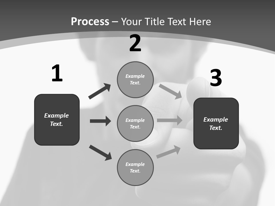 Frustrated Hand Copyspace PowerPoint Template
