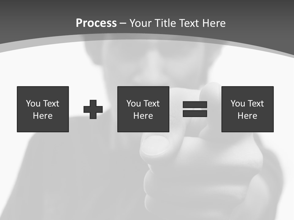 Frustrated Hand Copyspace PowerPoint Template