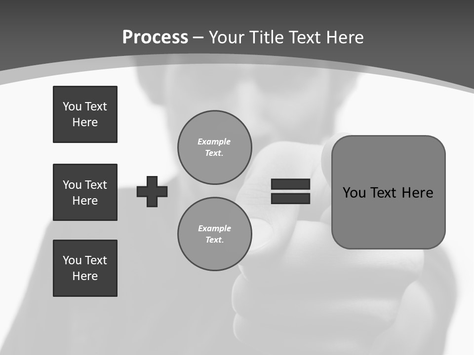 Frustrated Hand Copyspace PowerPoint Template