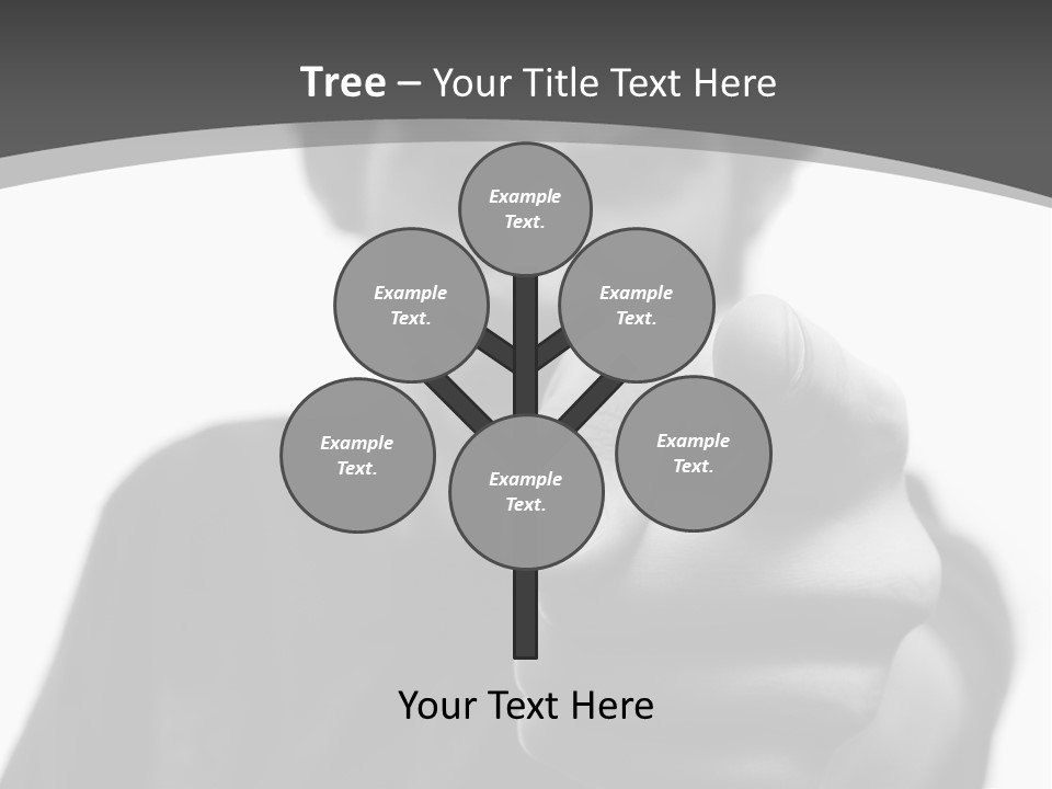 Frustrated Hand Copyspace PowerPoint Template