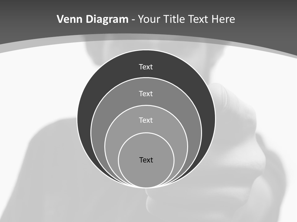 Frustrated Hand Copyspace PowerPoint Template
