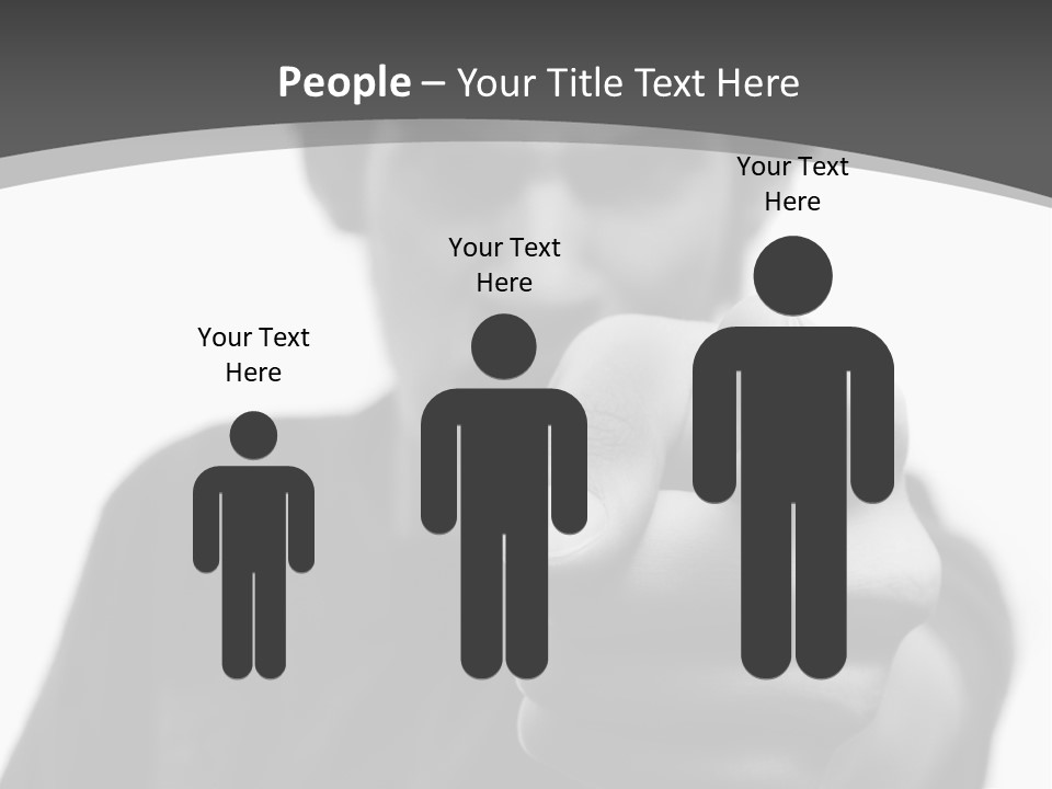 Frustrated Hand Copyspace PowerPoint Template