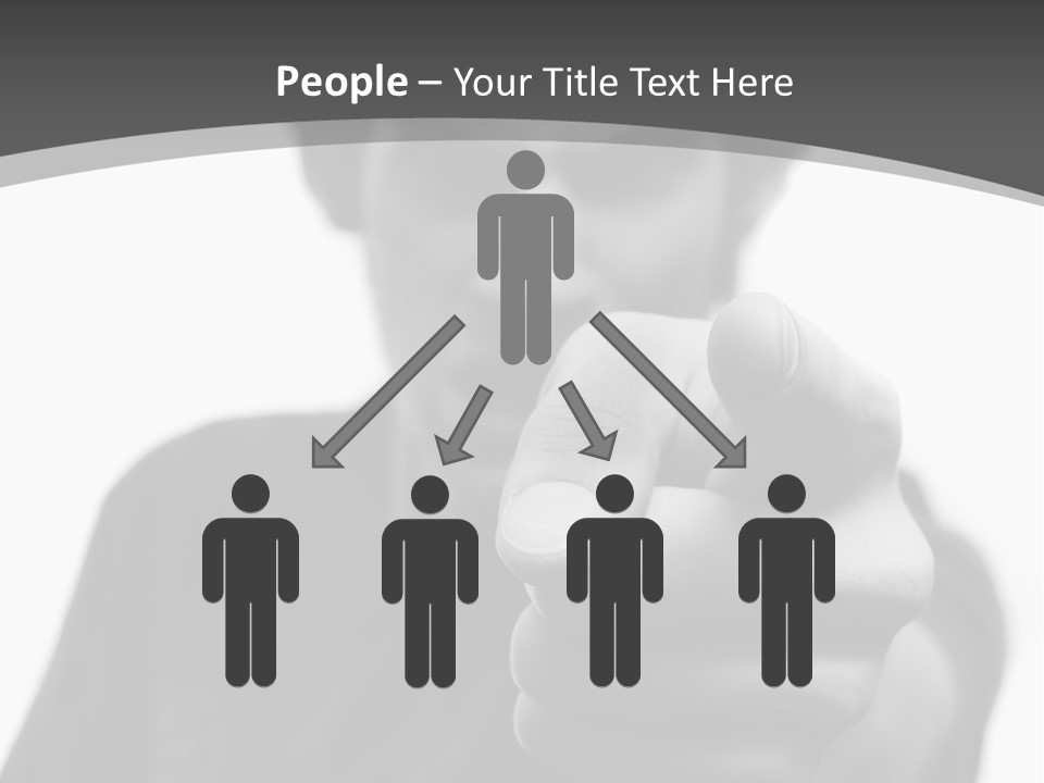 Frustrated Hand Copyspace PowerPoint Template