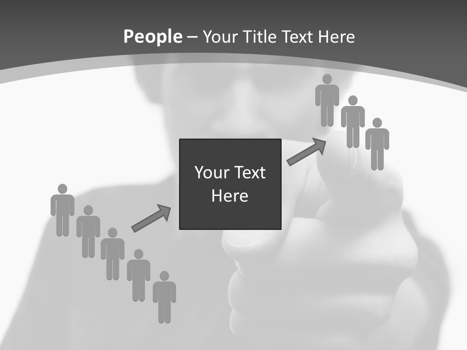 Frustrated Hand Copyspace PowerPoint Template