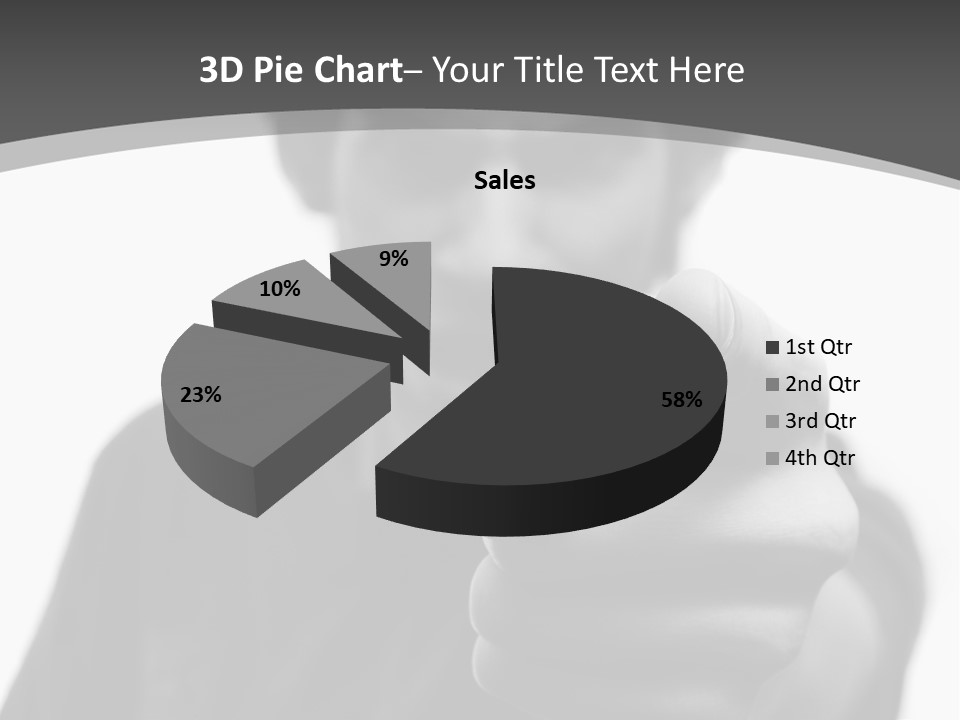 Frustrated Hand Copyspace PowerPoint Template