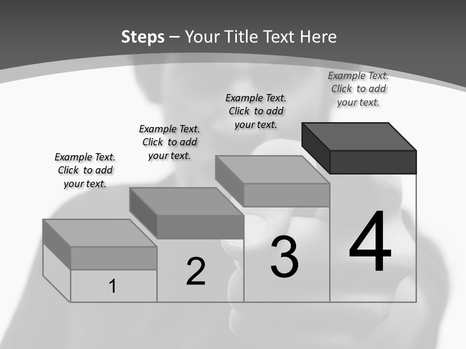 Frustrated Hand Copyspace PowerPoint Template