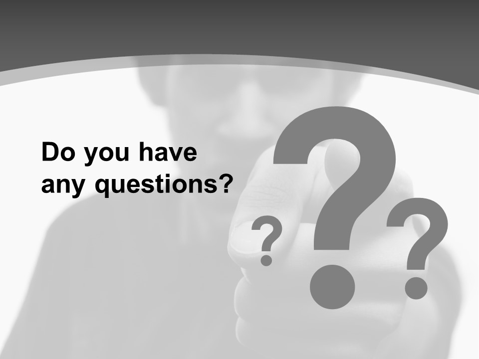 Frustrated Hand Copyspace PowerPoint Template