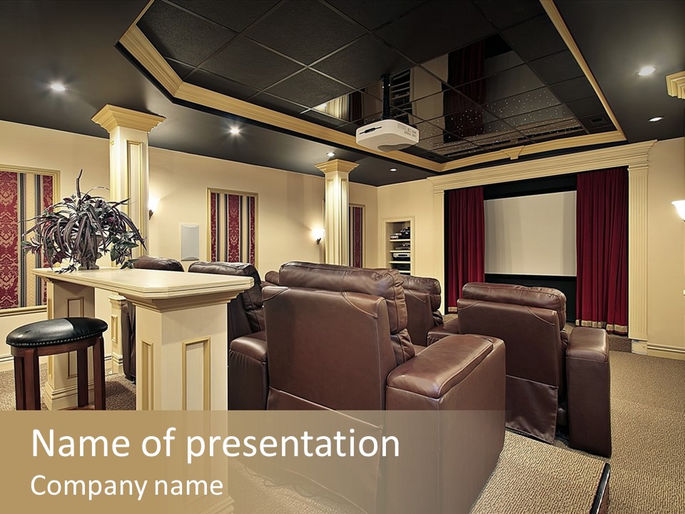 Carpet Inside Estate PowerPoint Template