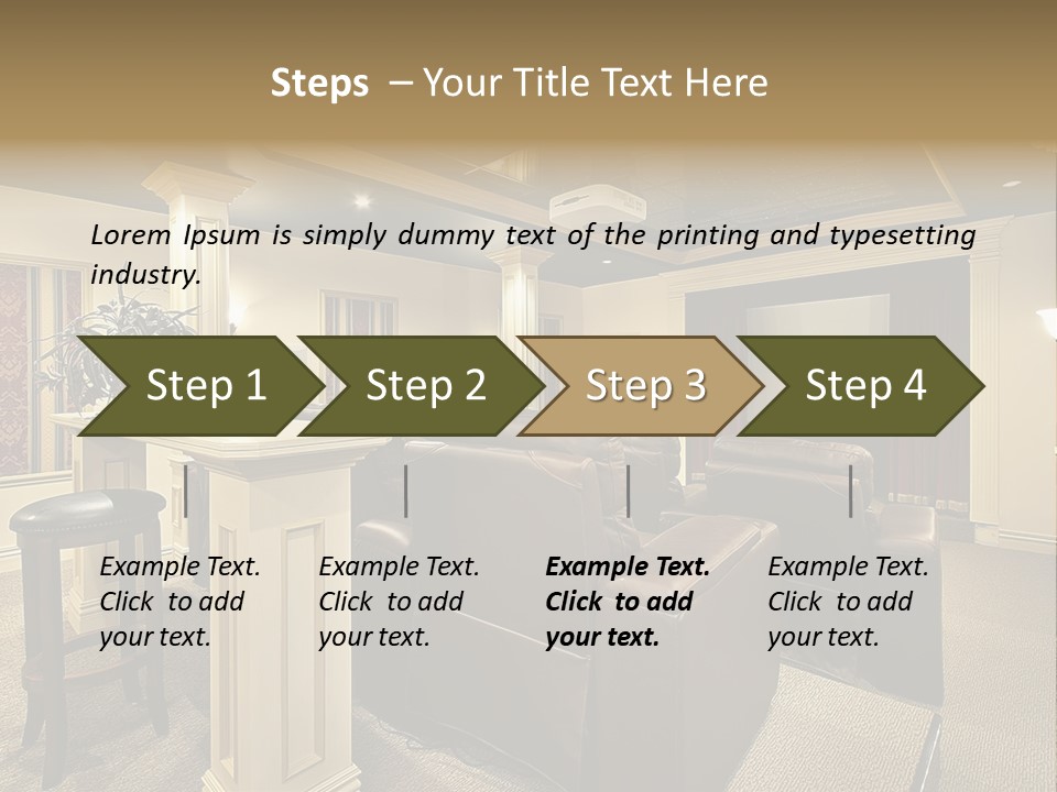 Carpet Inside Estate PowerPoint Template