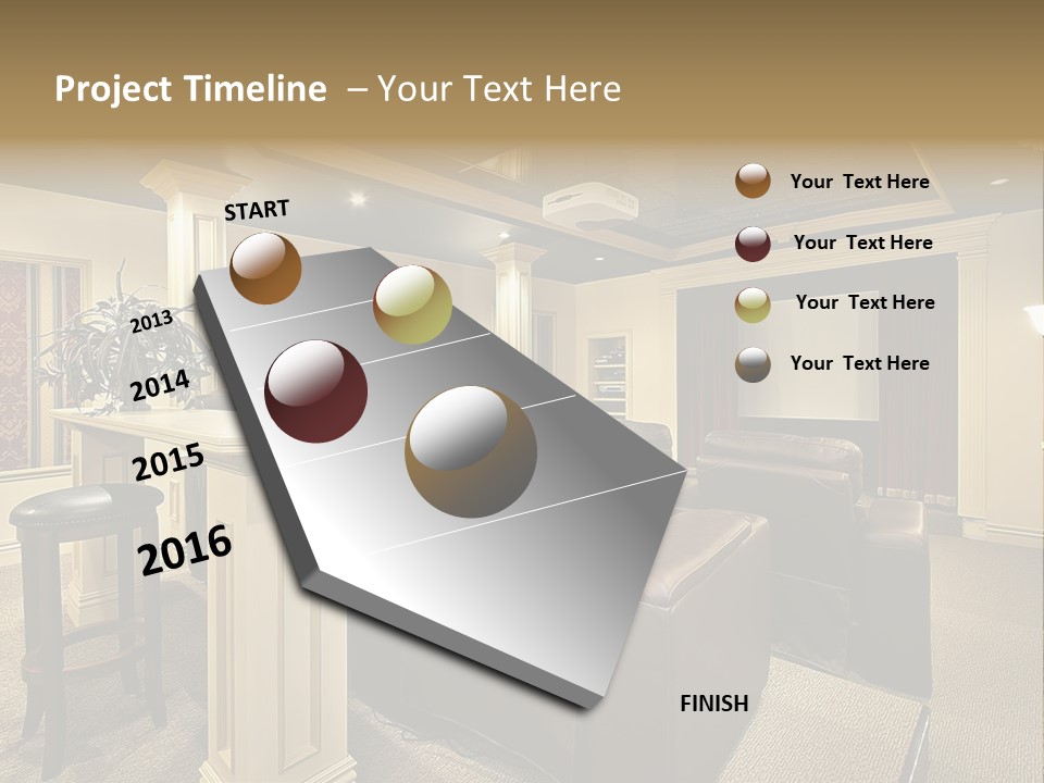 Carpet Inside Estate PowerPoint Template