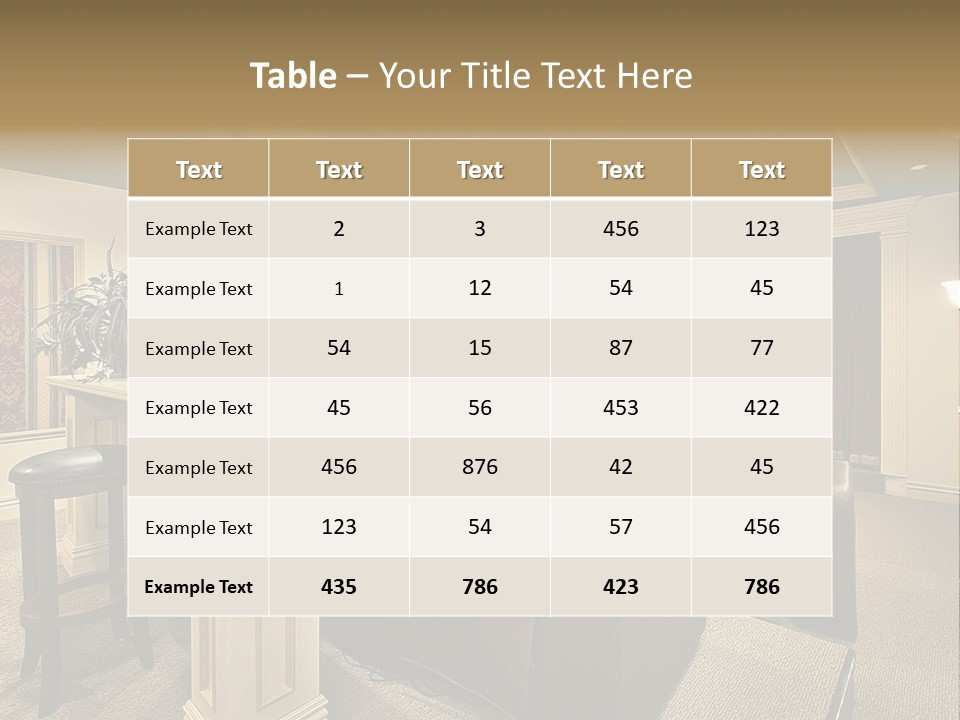 Carpet Inside Estate PowerPoint Template