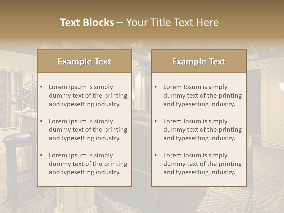 Carpet Inside Estate PowerPoint Template