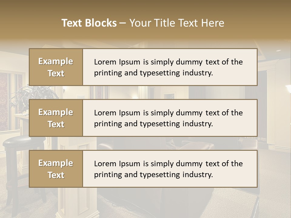 Carpet Inside Estate PowerPoint Template