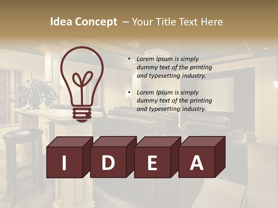 Carpet Inside Estate PowerPoint Template