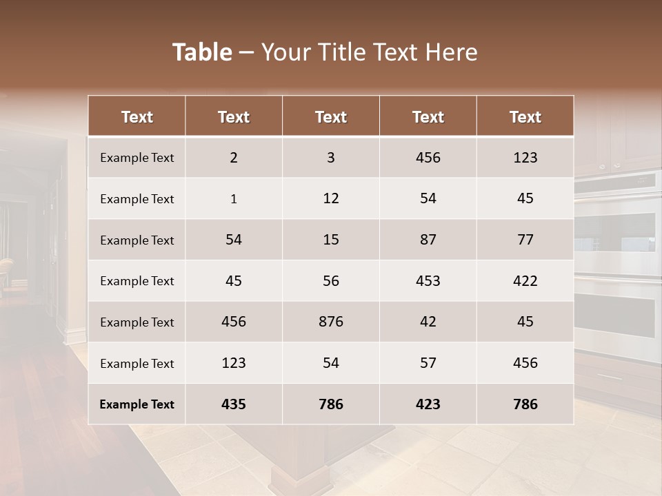 Eat Living Architecture PowerPoint Template