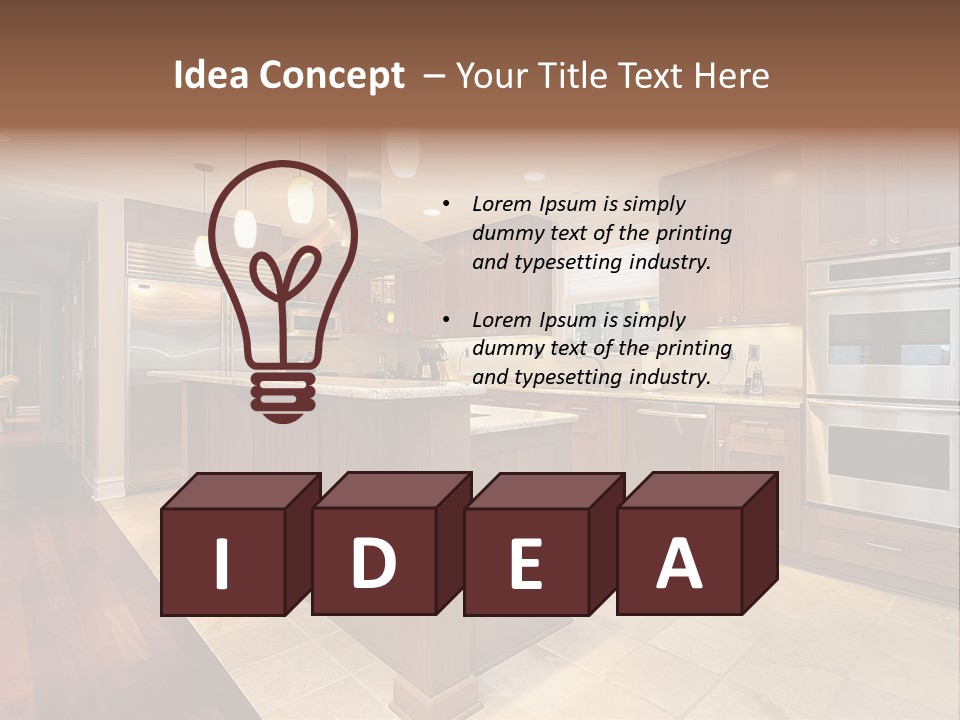 Eat Living Architecture PowerPoint Template