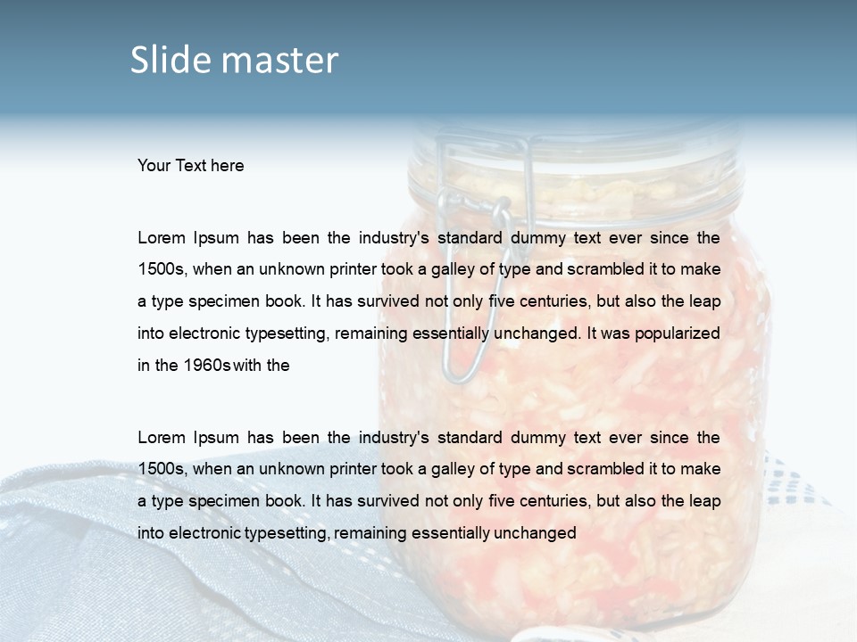 Veggies Cultured Raw PowerPoint Template