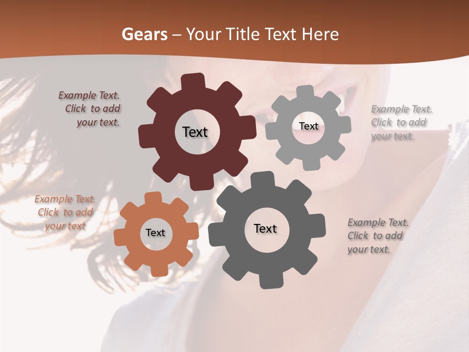 Background Yellow Quadrocycle PowerPoint Template