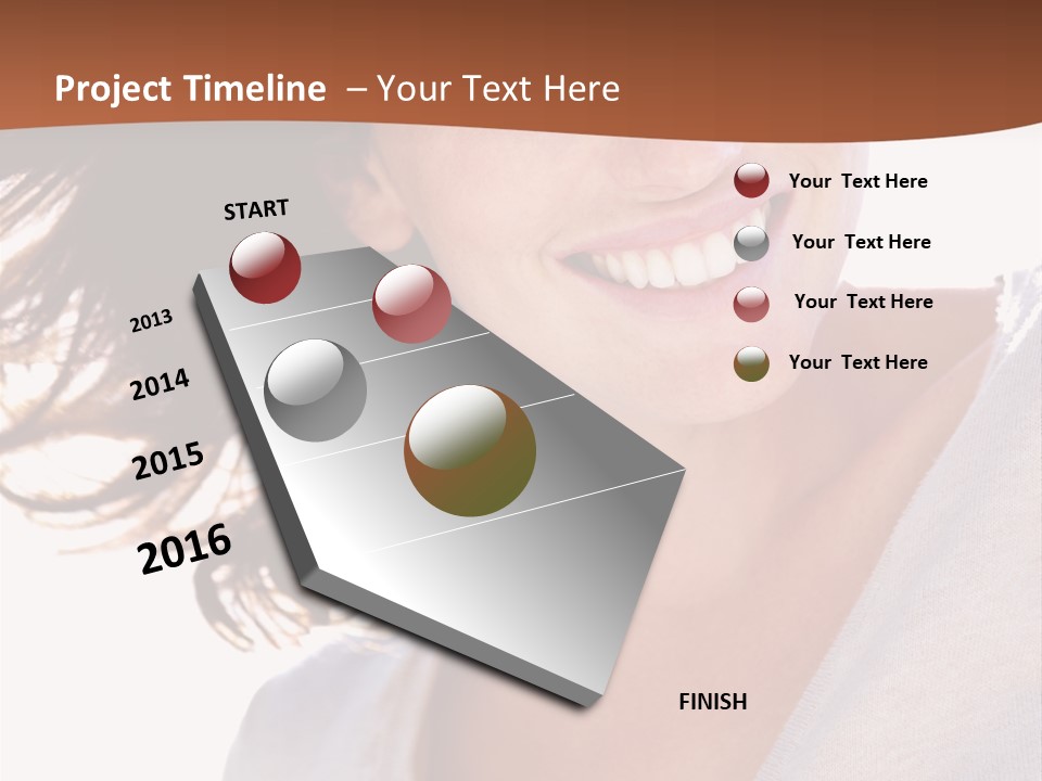 Background Yellow Quadrocycle PowerPoint Template