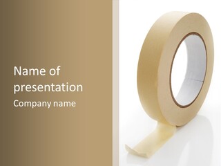 Isolated Adhesive Object PowerPoint Template