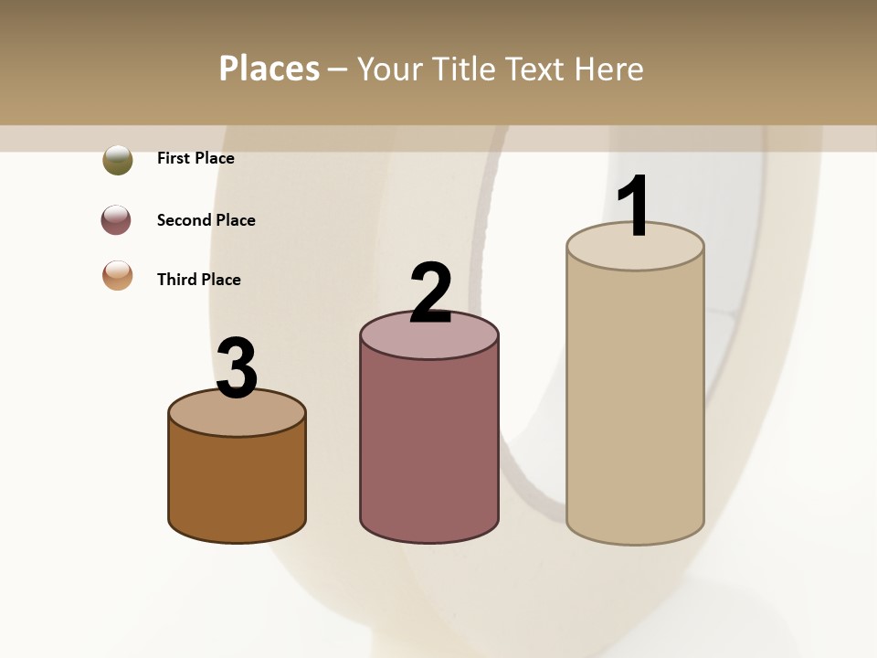 Isolated Adhesive Object PowerPoint Template