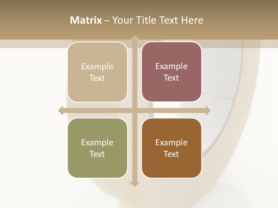 Isolated Adhesive Object PowerPoint Template