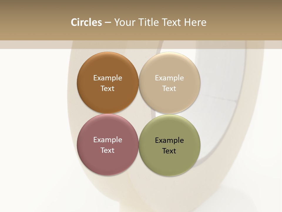 Isolated Adhesive Object PowerPoint Template