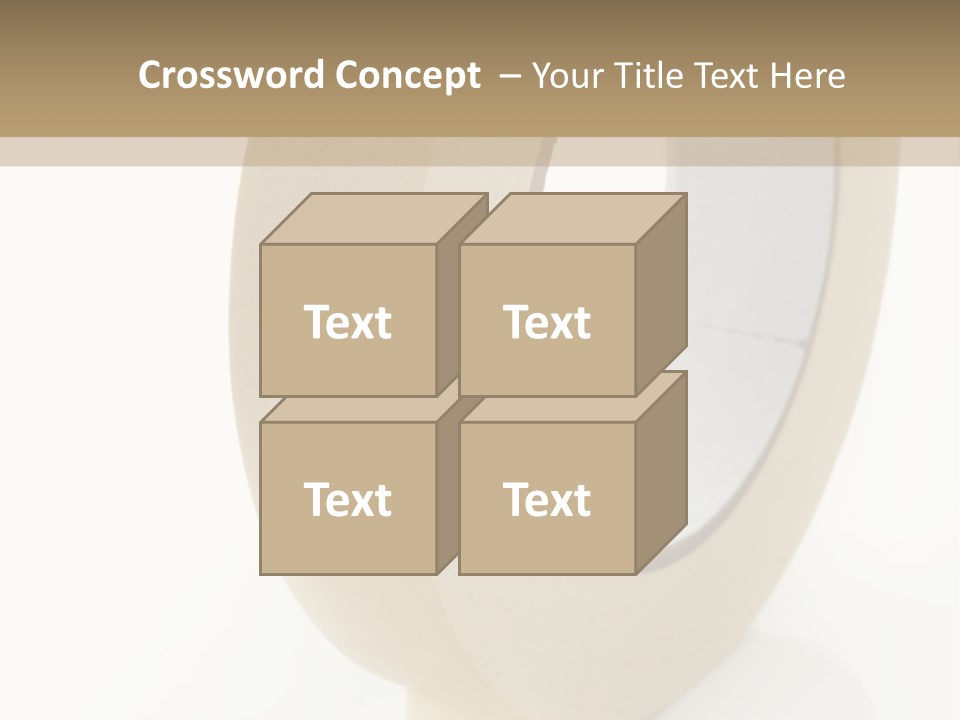 Isolated Adhesive Object PowerPoint Template