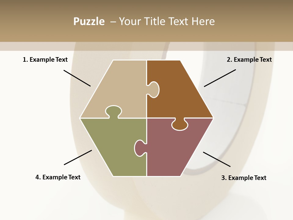 Isolated Adhesive Object PowerPoint Template