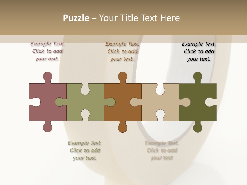 Isolated Adhesive Object PowerPoint Template
