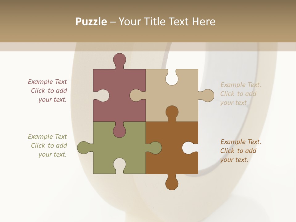 Isolated Adhesive Object PowerPoint Template