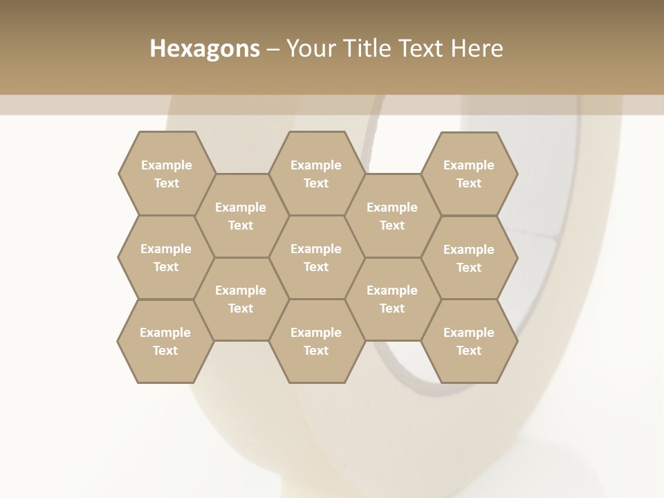Isolated Adhesive Object PowerPoint Template