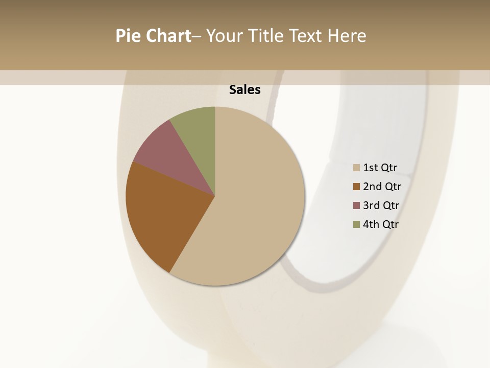 Isolated Adhesive Object PowerPoint Template