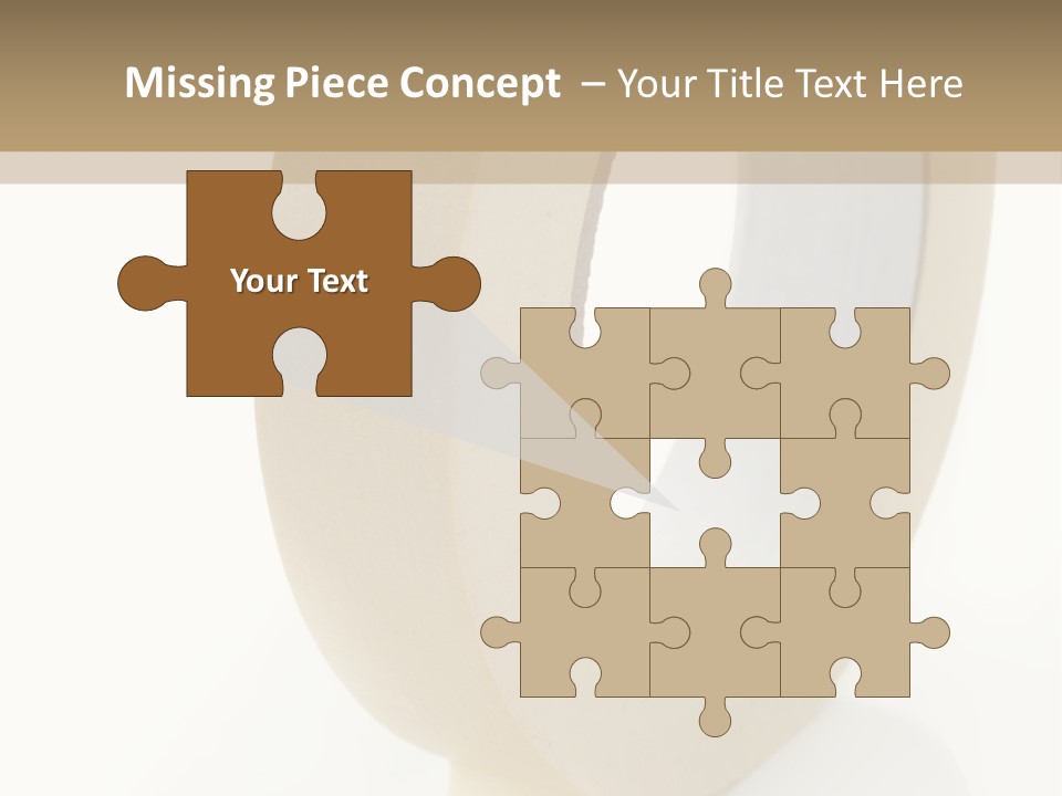 Isolated Adhesive Object PowerPoint Template