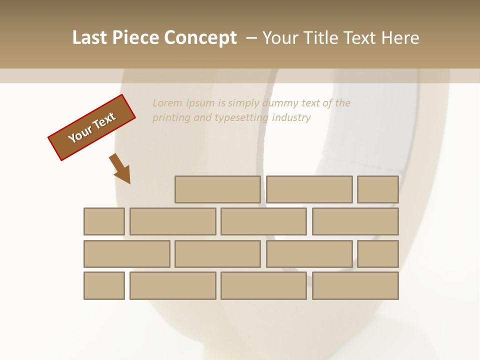 Isolated Adhesive Object PowerPoint Template