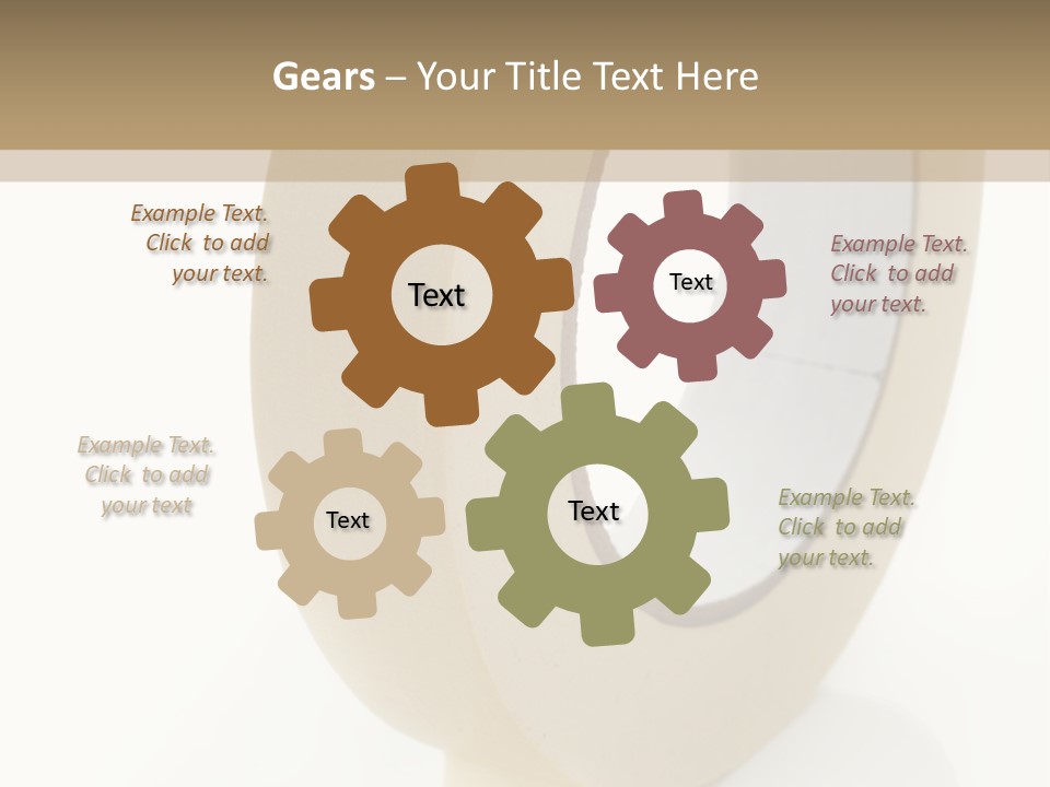 Isolated Adhesive Object PowerPoint Template