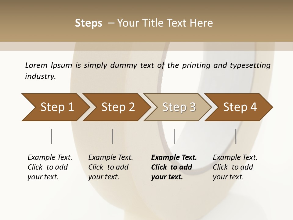 Isolated Adhesive Object PowerPoint Template