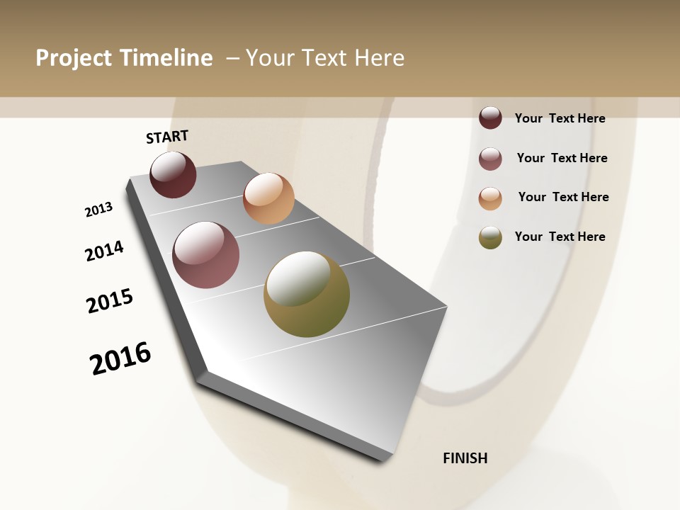 Isolated Adhesive Object PowerPoint Template