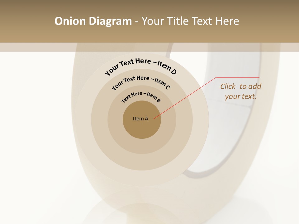 Isolated Adhesive Object PowerPoint Template