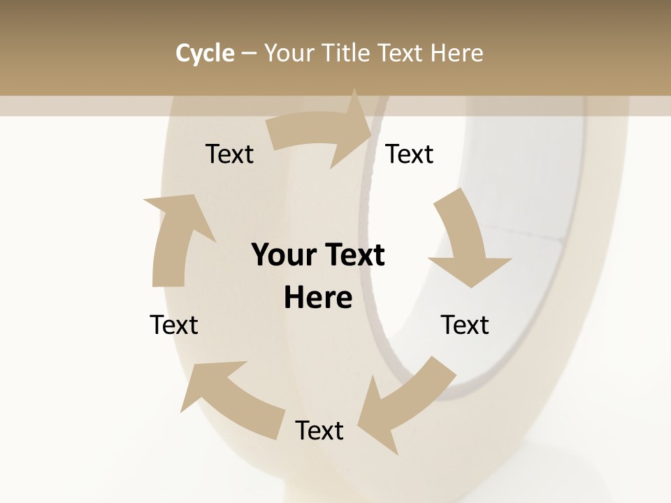 Isolated Adhesive Object PowerPoint Template