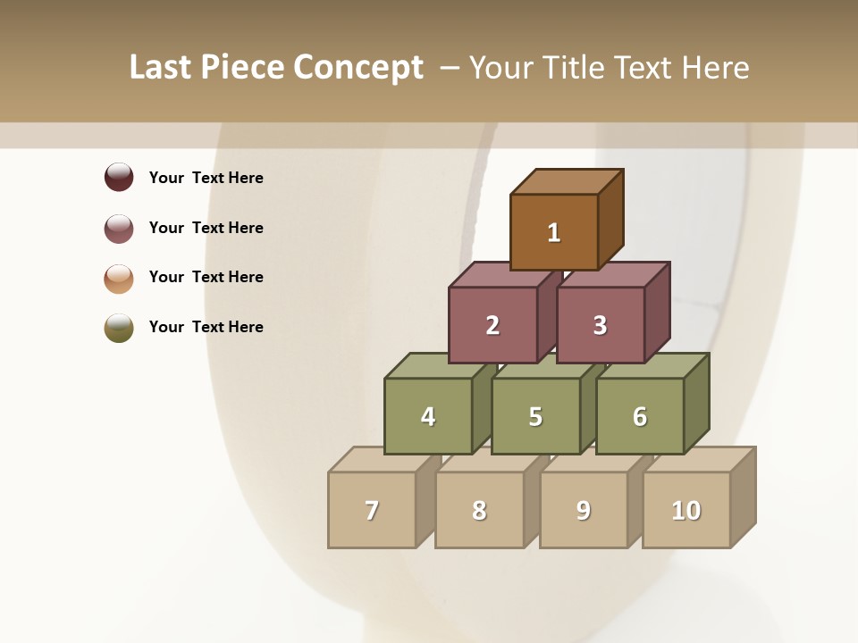 Isolated Adhesive Object PowerPoint Template