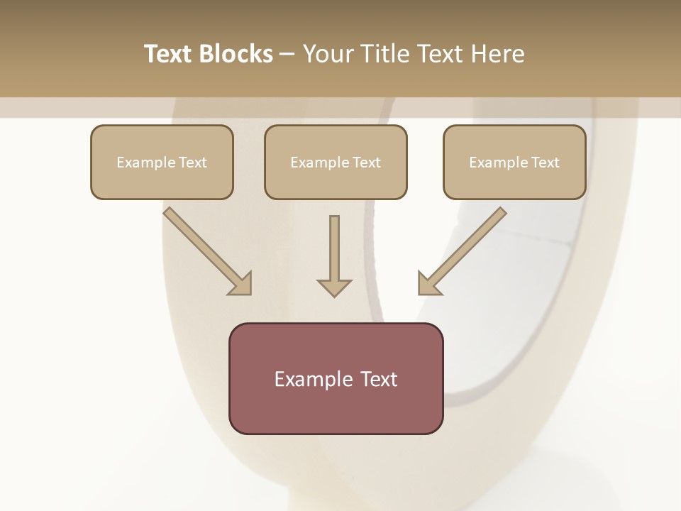 Isolated Adhesive Object PowerPoint Template