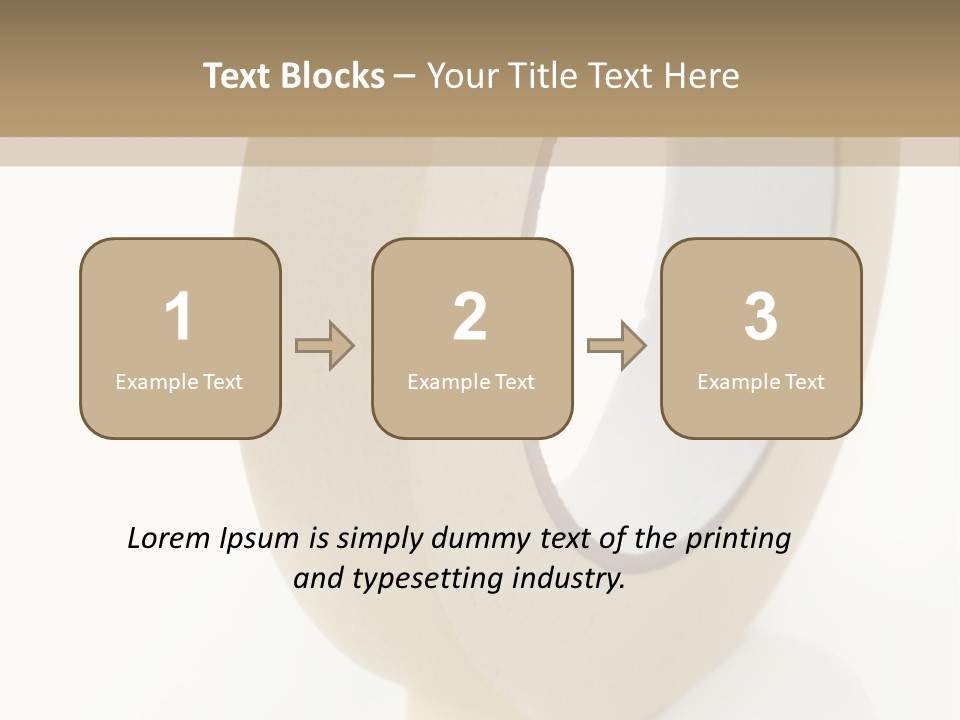 Isolated Adhesive Object PowerPoint Template