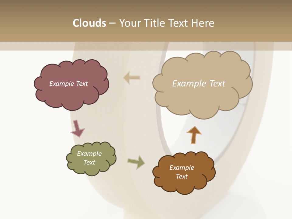 Isolated Adhesive Object PowerPoint Template