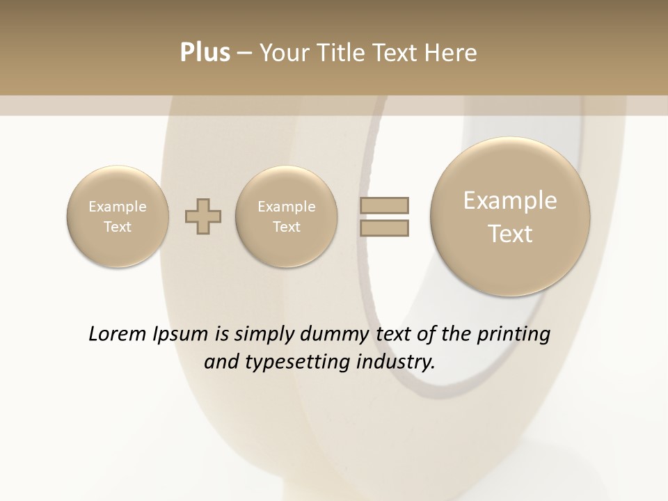 Isolated Adhesive Object PowerPoint Template