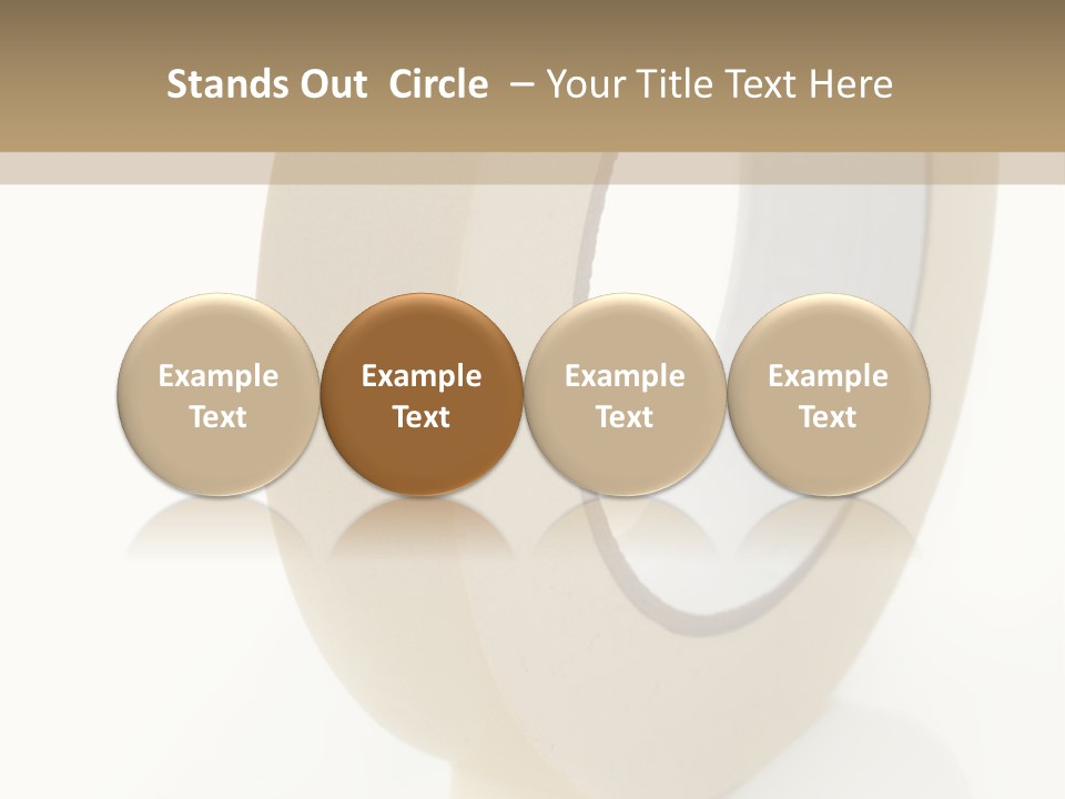 Isolated Adhesive Object PowerPoint Template