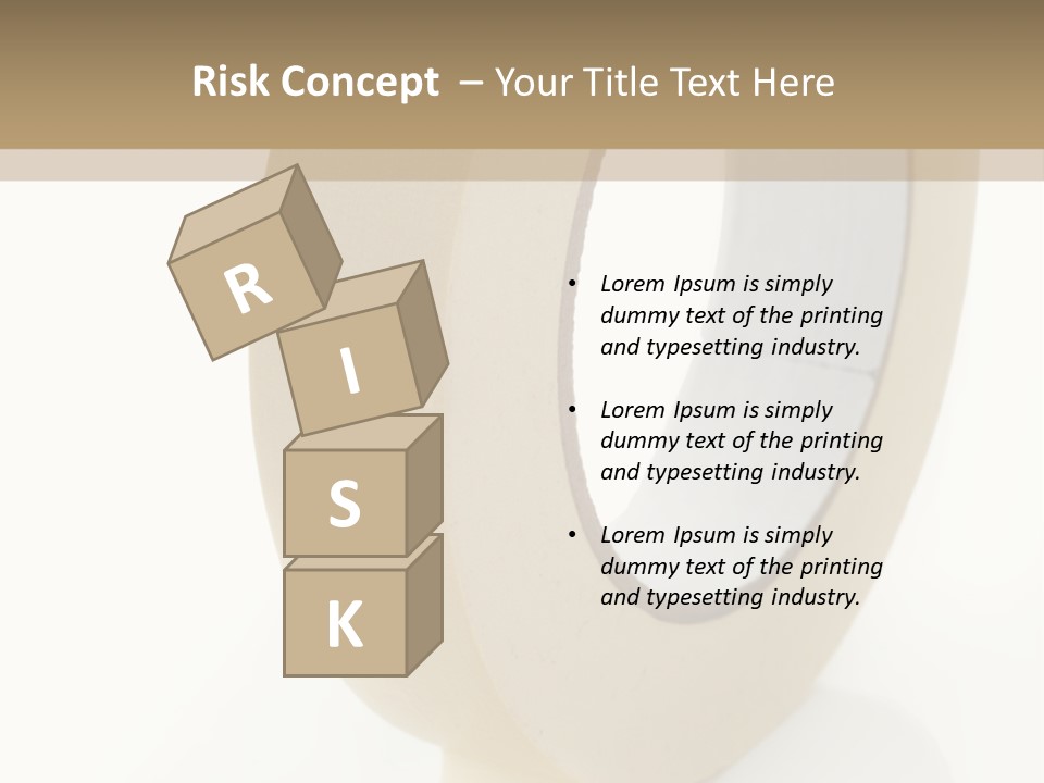 Isolated Adhesive Object PowerPoint Template