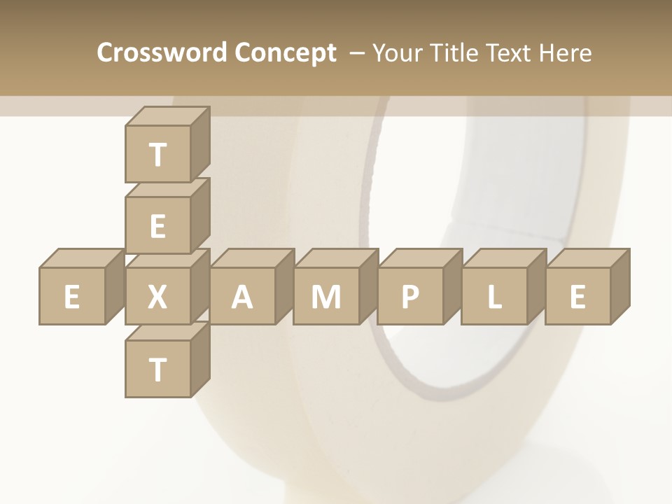 Isolated Adhesive Object PowerPoint Template